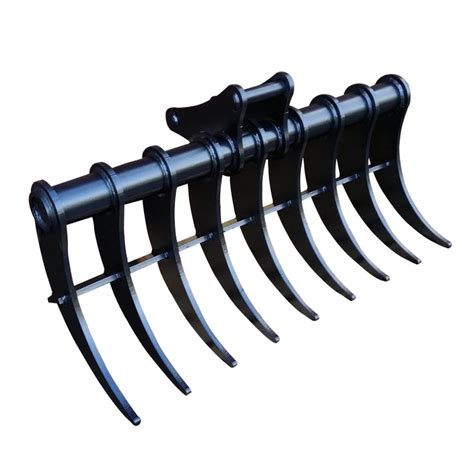 mini excavator grading rake|land rake for mini excavators.